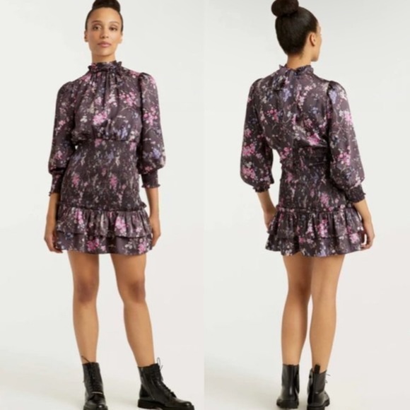 NWT Cinq a Sept Sakura Arabella Floral Mini Dress - Picture 3 of 16